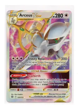 Arceus VSTAR 123/172 Ultra Rare Holo Brilliant Stars Pokemon TCG - Image 1