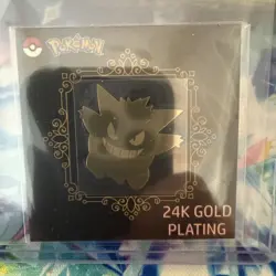 Gengar 24k Gold Plating Sticker Striking Popping Candy Pokemon - Image 1