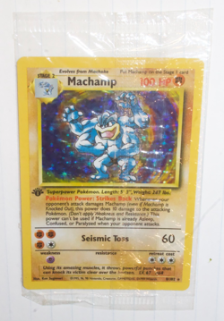 Pokemon TCG WOTC Base Set 1st Edition Machamp 8/102 Holo Rare Sealed NM! #0504 - Image 1