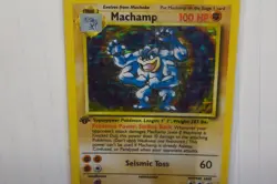 Pokemon TCG WOTC Base Set 1st Edition Machamp 8/102 Holo Rare Sealed NM! #0504 - Image 3