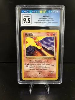 CGC Graded Pokemon Slab - Moltres 21/53 Wotc Promo Regular - NM+ 9.5 - Image 1