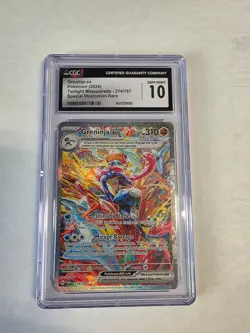 CGC Gem Mint 10 Pokemon Greninja ex Twilight Masquerade 214/167 SIR - Image 1