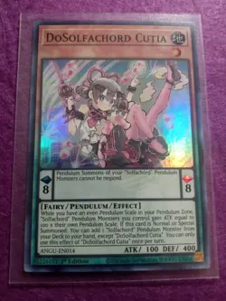 YuGiOh TCG DoSolfachord Cutia Ancient Guardians ANGU-EN014 1st Edition Super - Image 1