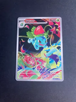 Pokemon TCG Ivysaur 134/132 Ultra Rare Mega Evolution Holo Full Art Mint Card - Image 1