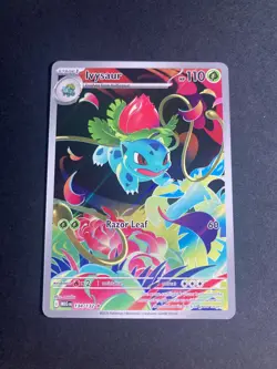 Pokemon TCG Ivysaur 134/132 Ultra Rare Mega Evolution Holo Full Art Mint Card - Image 4