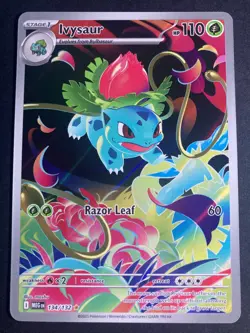 Pokemon TCG Ivysaur 134/132 Ultra Rare Mega Evolution Holo Full Art Mint Card - Image 5