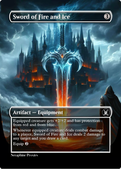 Sword of Fire and Ice - High Quality Altered Art Custom Cards - Image 1