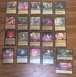 DISNEY Lorcana TCG FABLED Lot Of 21 Foil Cards: Mickey, Eeyore, Flounder, Huey - Image 1