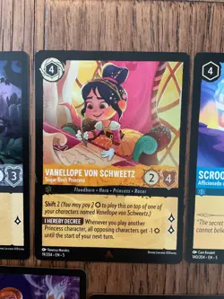 Disney Lorcana: 5 RARE Cards (Doc, Vanellope, Scrooge, etc.) Shimmering Skies - Image 3