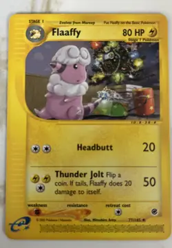 Pokemon TCG: Flaaffy 77/165 (2002) Expedition • Non-holo E-reader Series Card - Image 1