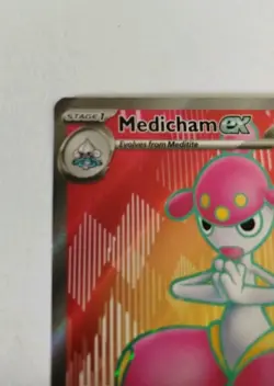 Medicham ex 161/142 Secret Rare Pokemon TCG Card Stellar Crown SV07 - Image 4