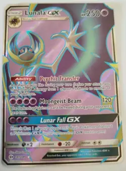 Lunala GX 141/149 (Full Art) Ultra Rare Pokemon TCG Card Sun & Moon Base - Image 1