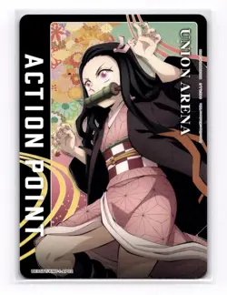 Union Arena TCG Nezuko Kamado KMY-1-AP02 Demon Slayer Action Point Card! - Image 1