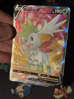 Pokemon Cards Shaymin V 152/172 Full Art Ultra Rare Brilliant Stars - (NM) - Image 2