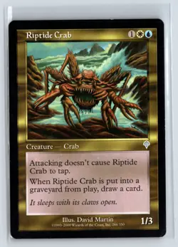 Riptide Crab Invasion Uncommon - MTG Magic the Gathering Card - Image 1