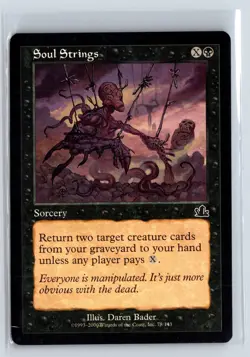 (4x) SOUL STRINGS - MTG Magic the Gathering Card - Prophecy - Common - Image 1