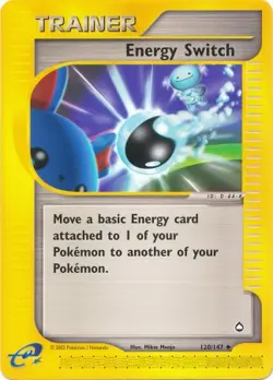 Pokemon Card - Aquapolis 120/147 - ENERGY SWITCH (uncommon) - NM - Image 1