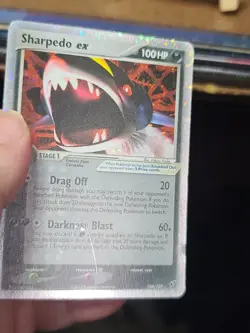 Sharpedo ex 2005 104/107 Holo Rare Pokemon Trading Card - Image 3