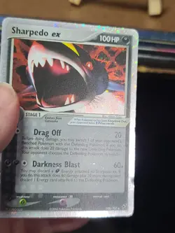 Sharpedo ex 2005 104/107 Holo Rare Pokemon Trading Card - Image 4
