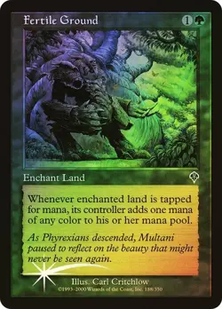 Invasion MTG FOIL Fertile Ground Magic - Image 1