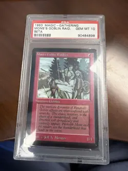 PSA 10 1993 MTG Mon’s Goblin Raid Beta - Image 1