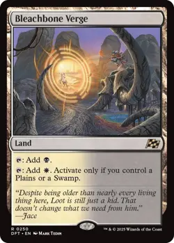 ** Bleachbone Verge - Aetherdrift (DFT) ** [NM] MTG Commander White Black Land - Image 1