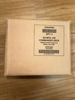 MAGIC THE GATHERING MTG FINAL FANTASY SEALED COMMANDER 4 DECK BOX - 1 CASE CLOUD - Image 1