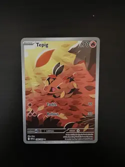 Pokemon TCG Tepig Card Scarlet Violet White Flare 096/086 NM Pack Fresh - Image 1