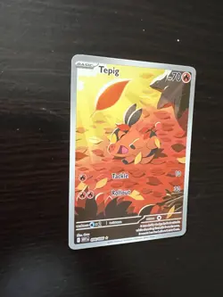 Pokemon TCG Tepig Card Scarlet Violet White Flare 096/086 NM Pack Fresh - Image 2