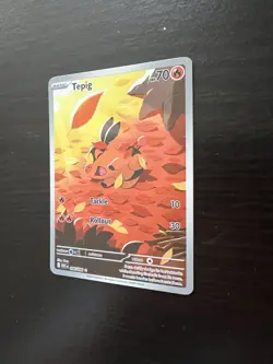 Pokemon TCG Tepig Card Scarlet Violet White Flare 096/086 NM Pack Fresh - Image 3