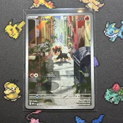 Pokemon TCG Mega Evolution- Litleo 139/132 Illustration Rare-NM. - Image 1