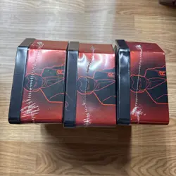 3x Pokemon Team Rocket Nidoking Persian MewTwo Tins New Sealed - Image 5