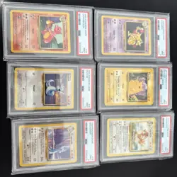 pokemon base set lot Of 6 Graded PSA 9 Slabs - Image 1