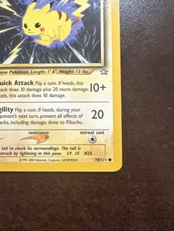 Pikachu 70/111 1st Edition LP Pokemon TCG Neo Genesis - Image 4