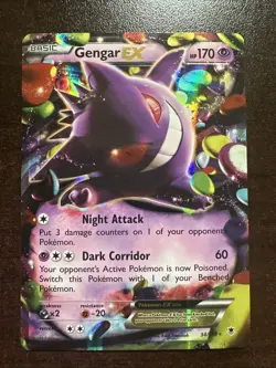 Gengar EX 34/119 LP Pokemon TCG XY Phantom Forces - Image 1