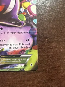Gengar EX 34/119 LP Pokemon TCG XY Phantom Forces - Image 4