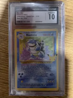 2021 Pokemon Blastoise #2 Celebrations CGC 10 - Image 1