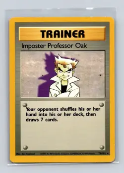 Base Set #073/102 Imposter Professor Oak Rare Pokemon NM - Image 1