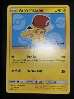 Ash’s Pikachu #SM113 #SM114 Pokemon Promo LP - Image 2