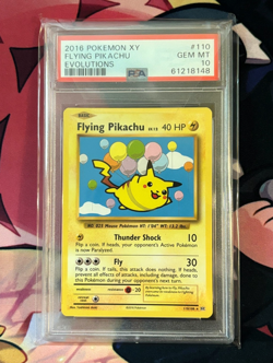 2016 POKEMON FLYING PIKACHU XY EVOLUTIONS 110/108 PSA 10 Secret Rare - Image 2