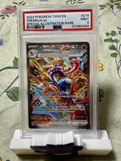 2024 POKEMON TWILIGHT MASQUERADE SPECIAL ILLUSTRATION RARE GRENINJA EX PSA 9 - Image 1