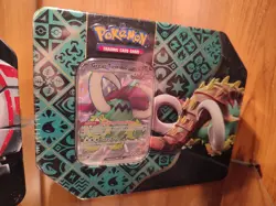 x2 Paldean Fates Large Tins Great Tusk Iron Treads Factory Sealed - Pokemon TCG - Image 2
