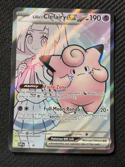 Pokemon - Lillie's Clefairy ex - SVP195 - Black Star Promo - Image 1
