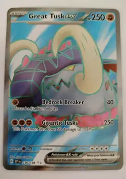 Great Tusk ex 230/198 Secret Rare Pokemon TCG SV01 - Scarlet & Violet Base set - Image 1