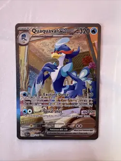 Pokemon TCG Paldea Evolved Quaquaval Ex 260/193 Special Illustration Rare SIR - Image 1