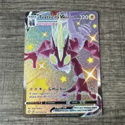 Toxtricity VMAX SV113/SV122 Full Art Shiny Ultra Rare Pokemon Shining Fates NM - Image 1