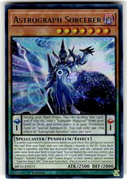 x1 Astrograph Sorcerer - MP25-EN271 - Ultra Rare - 1st Edition Yu-Gi-Oh! M/NM - Image 1