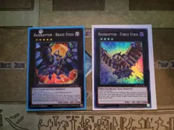 YUGIOH RAIDRAPTOR FORCE STRIX OP14 SUPER UNLIMITED + RAIDRAPTOR BRAVE STRIX 1ST - Image 1