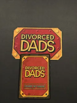 Divorced Dads Court of Chaos Leather Jacket - Tool Card HOLO V1 MISPRINT - Image 2