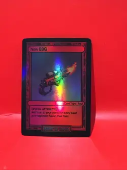 Divorced Dads Court of Chaos New BBQ Tool Card HOLO V1 MISPRINT - Image 1
